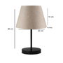 Opviq AYD-3158 Lámpara de Mesa Escandinava Beige y Negro